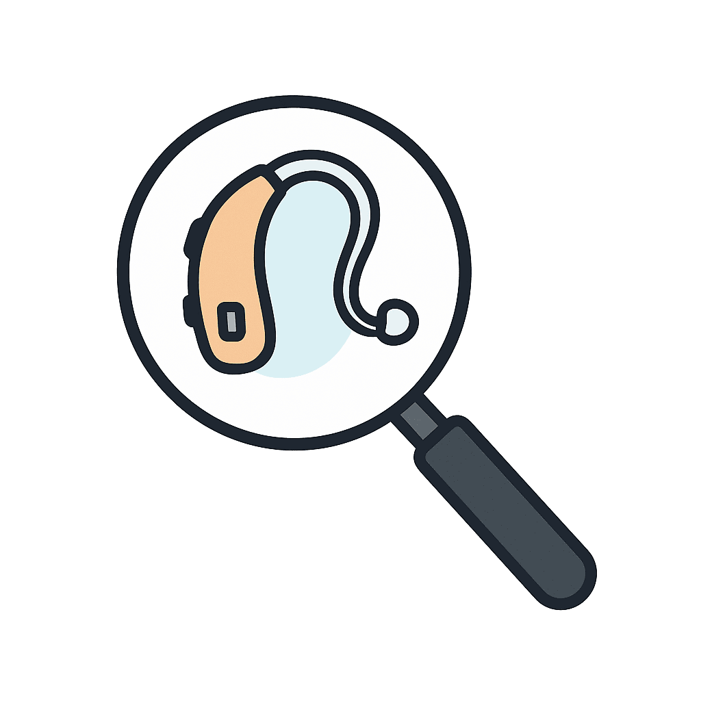 Icono de selección de audífono